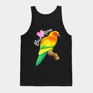 Sun Conure Bird Mom (White) Tank Top